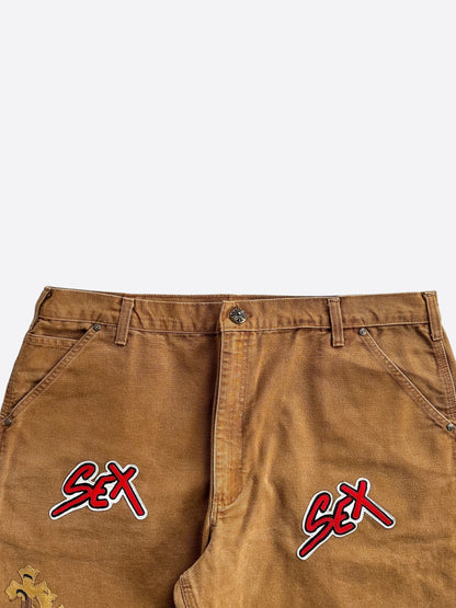 Chrome Hearts Carhartt Tan Sex Records Cross Patch Carpenter Jeans