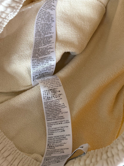 Balenciaga Beige & Black Campaign Embroidered Logo Shorts