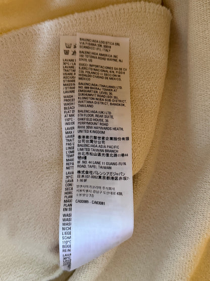 Balenciaga Beige & Black Campaign Embroidered Logo Shorts