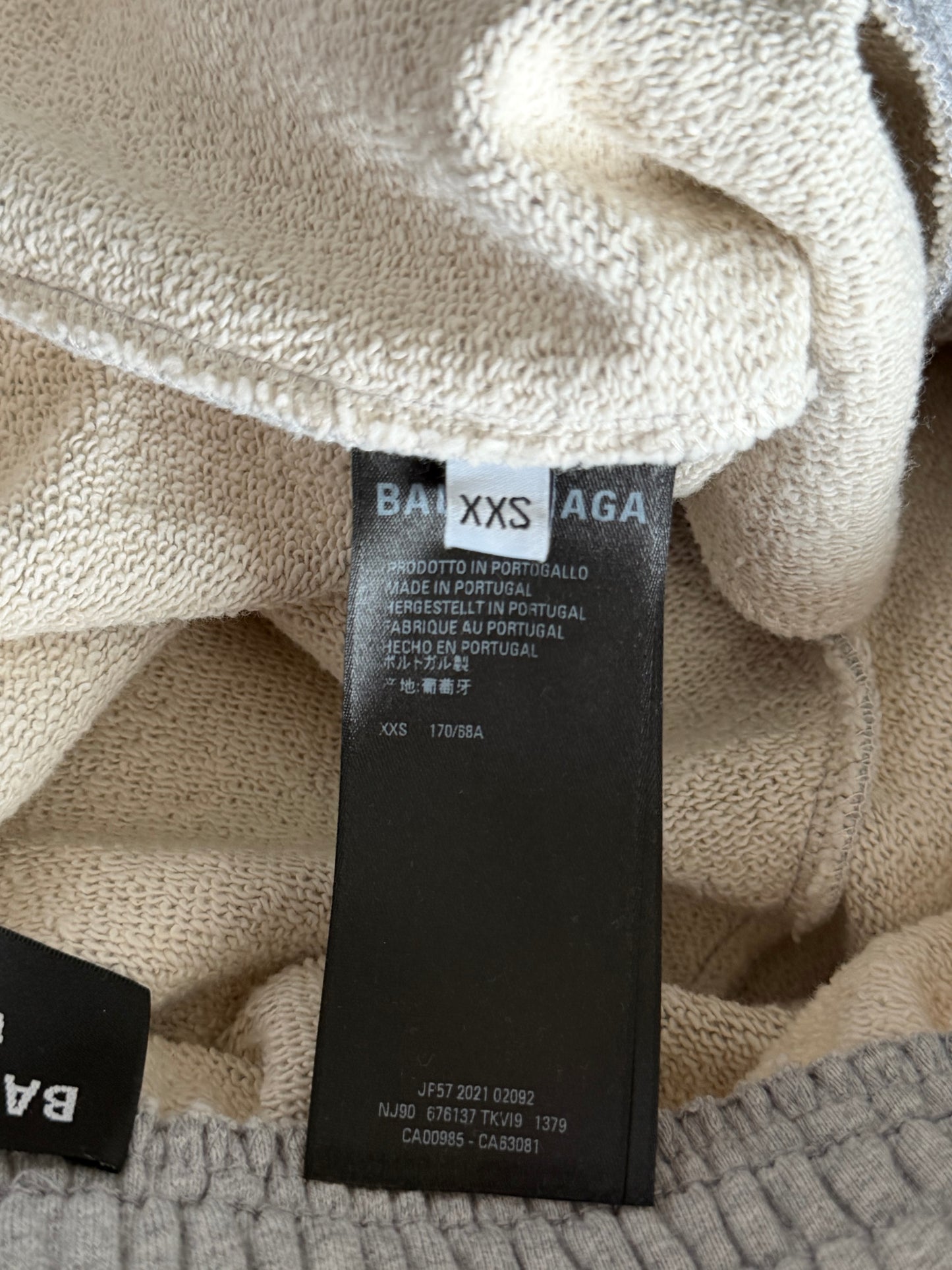 Balenciaga Grey Campaign Embroidered Logo Shorts