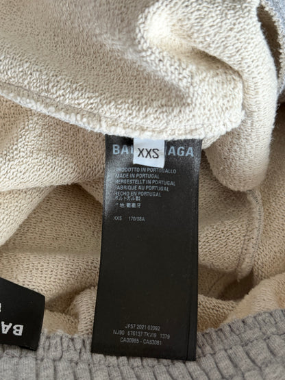 Balenciaga Grey Campaign Embroidered Logo Shorts