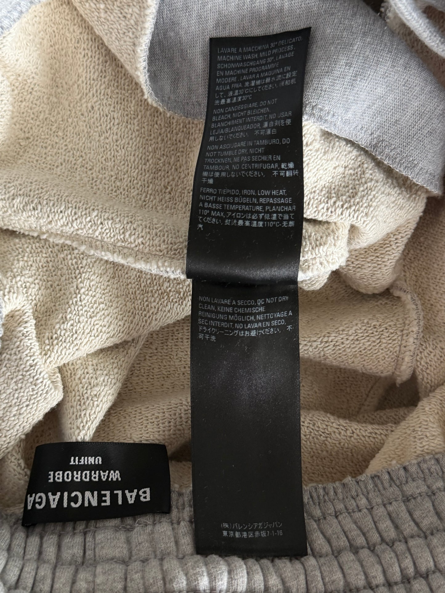 Balenciaga Grey Campaign Embroidered Logo Shorts