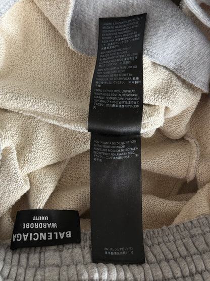 Balenciaga Grey Campaign Embroidered Logo Shorts