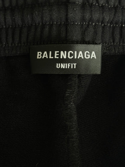 Balenciaga Black & White 3B Sports Logo Shorts