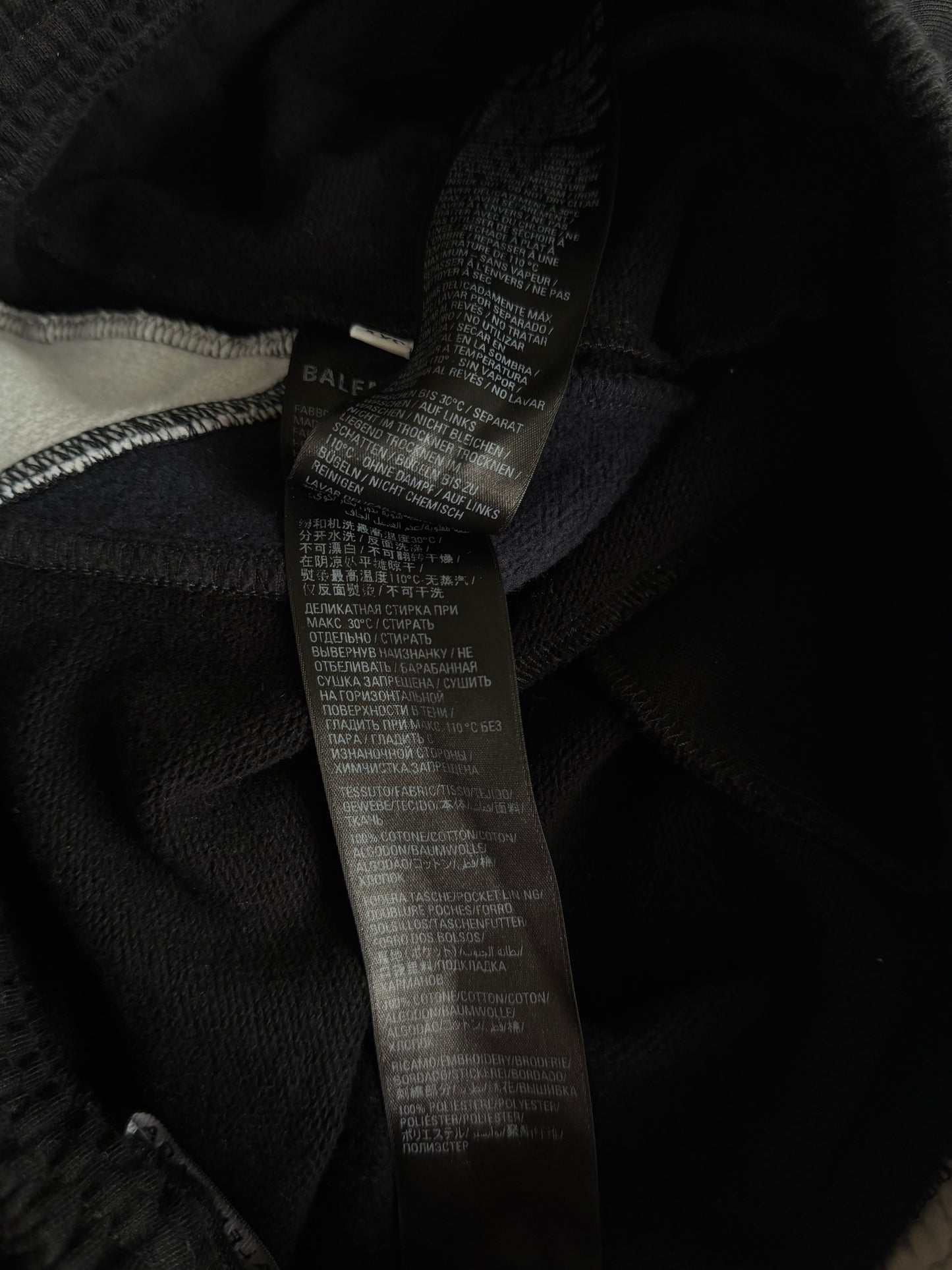 Balenciaga Black & White 3B Sports Logo Shorts