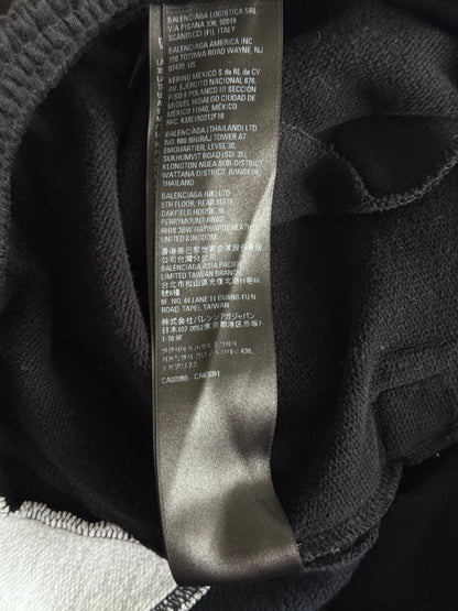 Balenciaga Black & White 3B Sports Logo Shorts