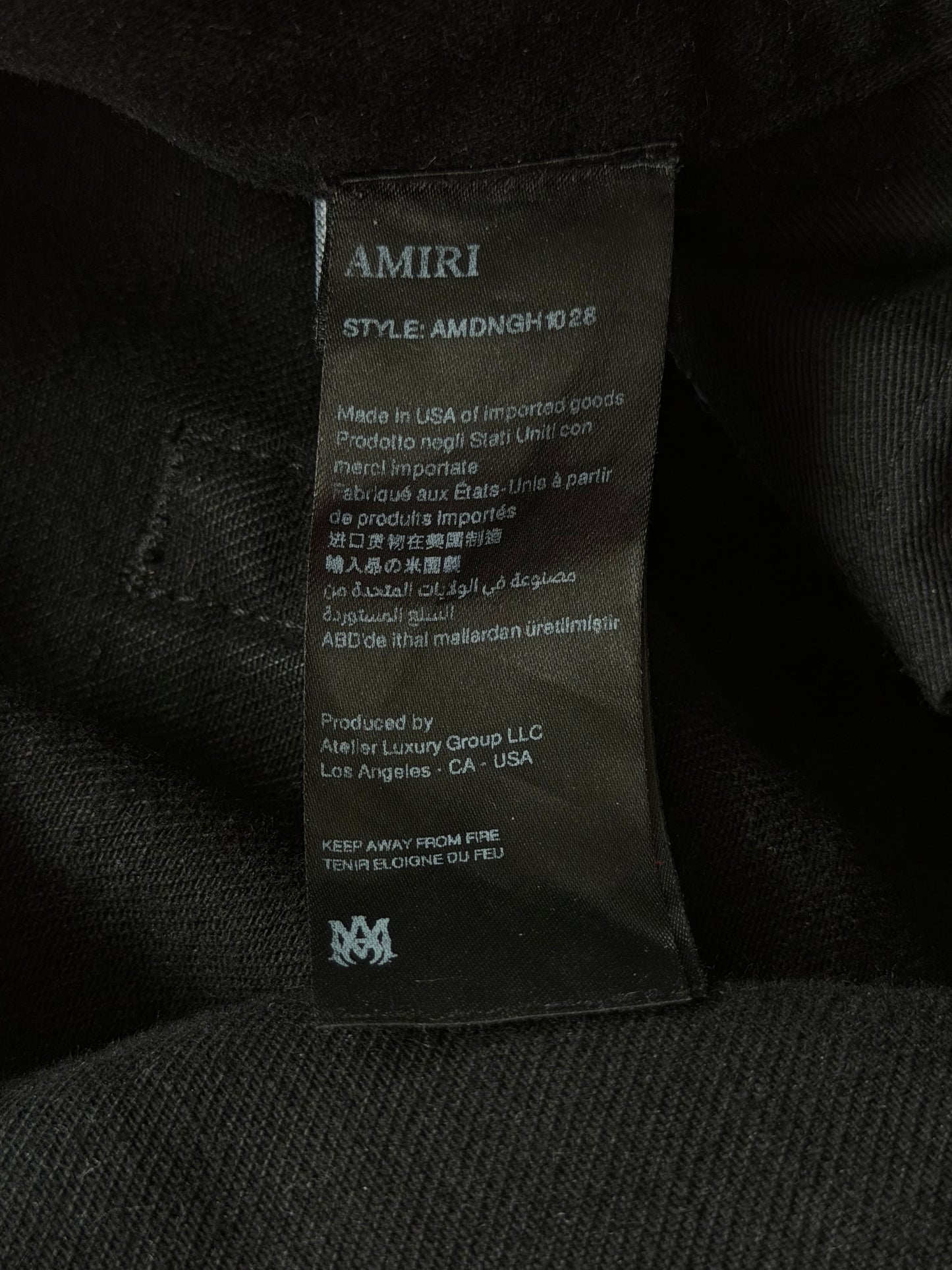 Amiri Black Double Knee Carpenter Pants