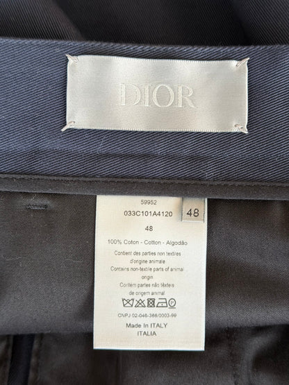 Dior Jordan Navy & White Embroidered Logo Shorts