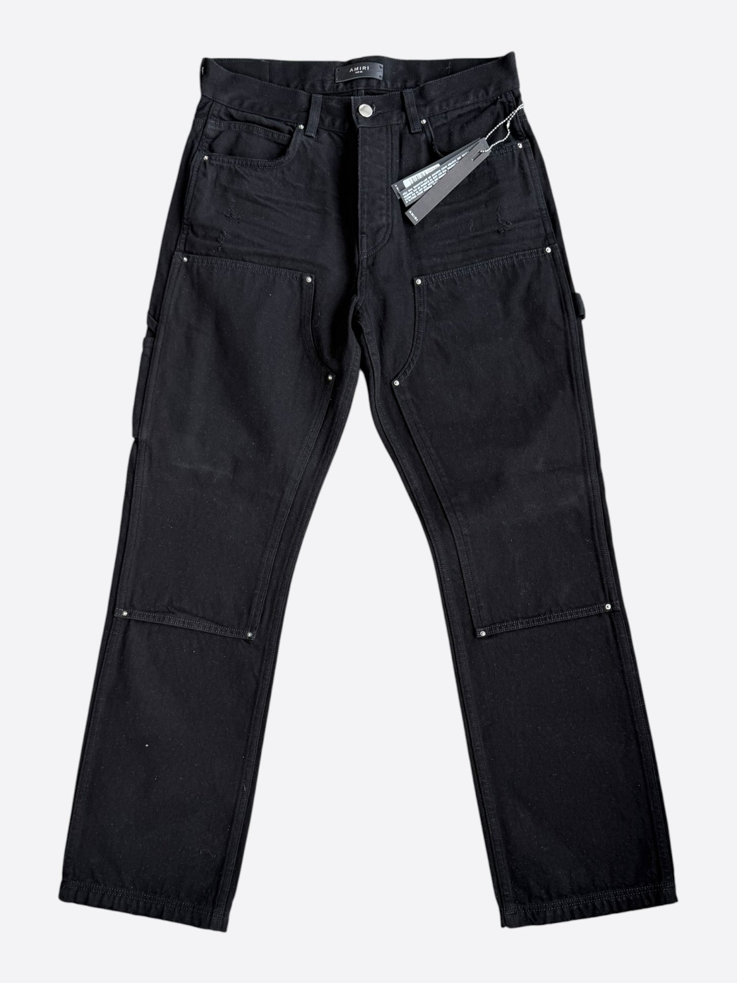 Amiri Black Double Knee Carpenter Pants
