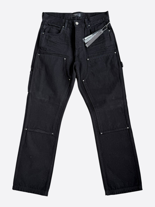 Amiri Black Double Knee Carpenter Pants