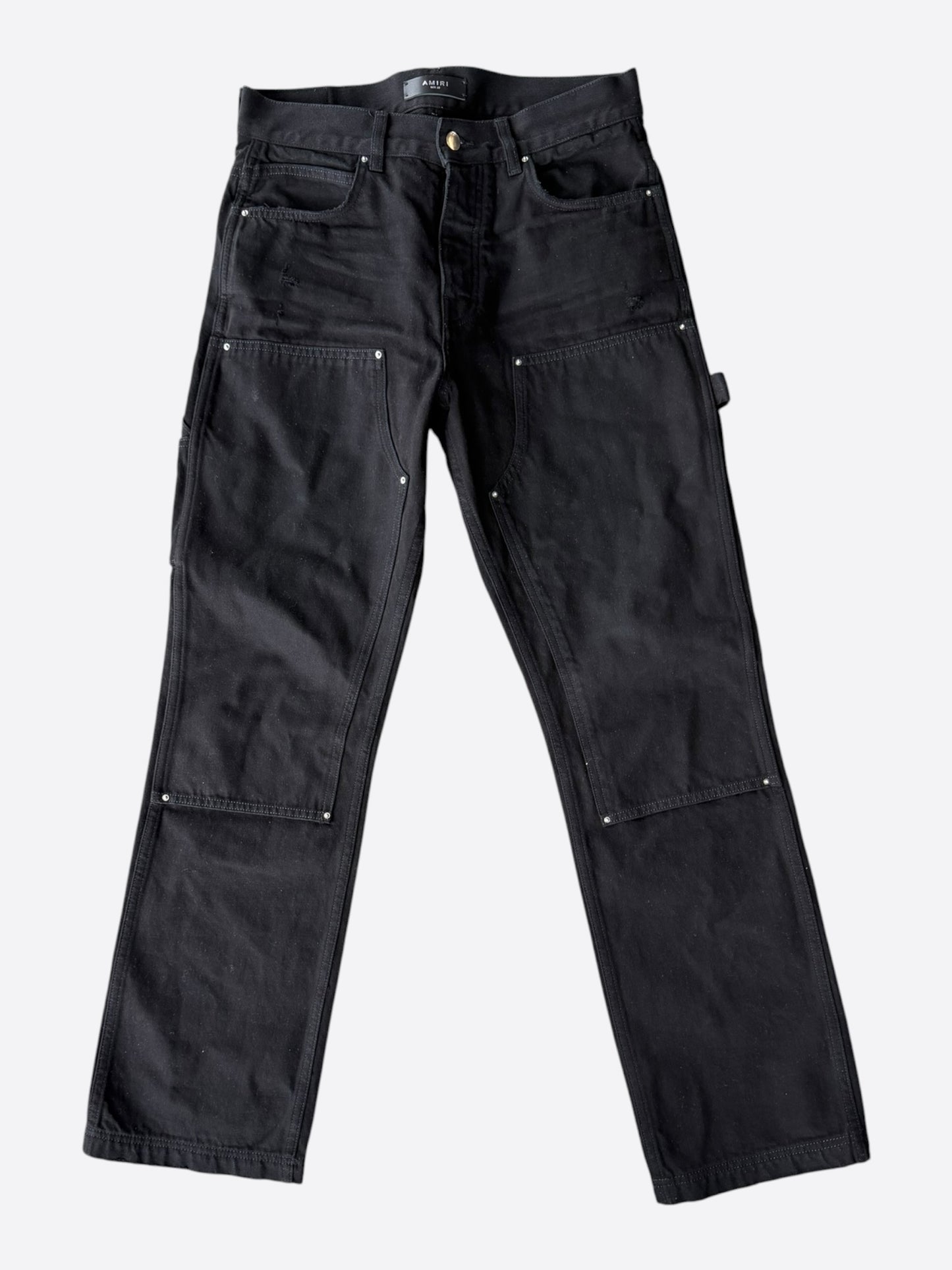 Amiri Black Double Knee Carpenter Pants
