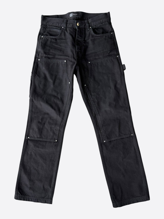 Amiri Black Double Knee Carpenter Pants