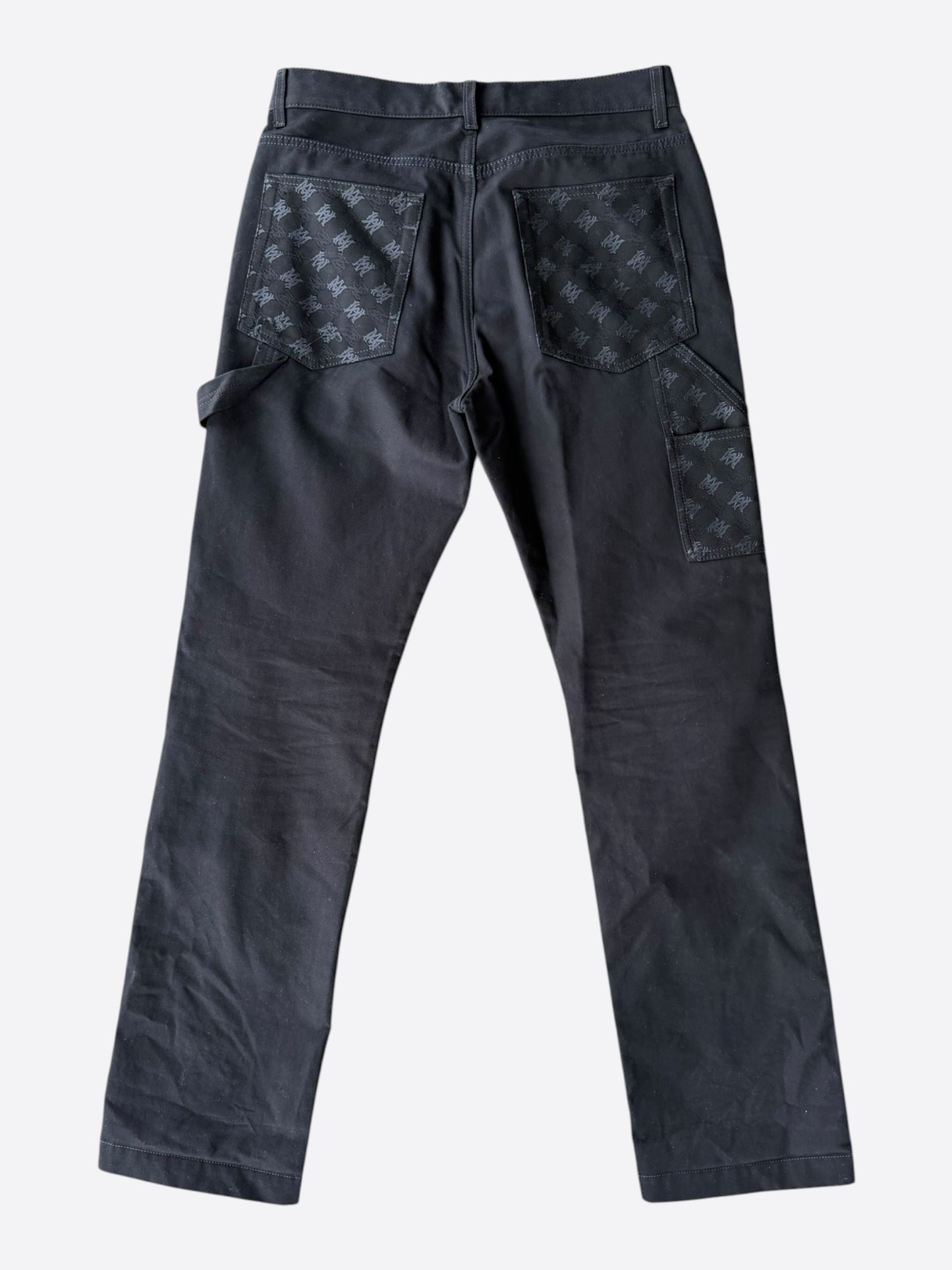 Amiri Black MA Monogram Carpenter Pants
