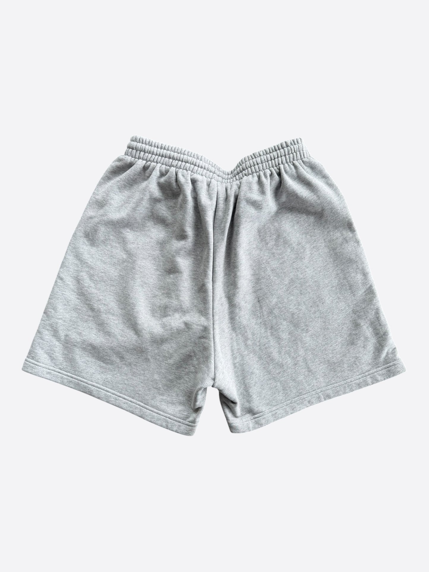 Balenciaga Grey Campaign Embroidered Logo Shorts