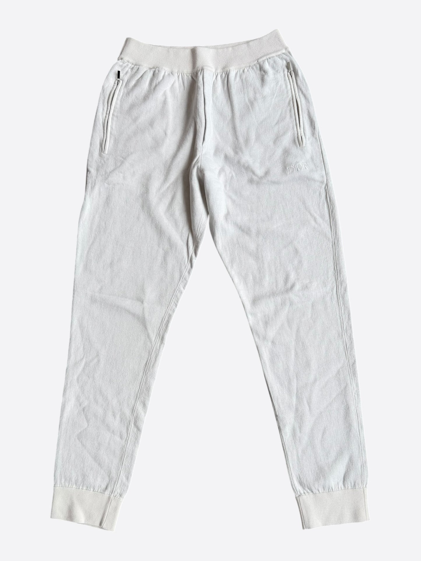 Dior White Oblique Track Pants