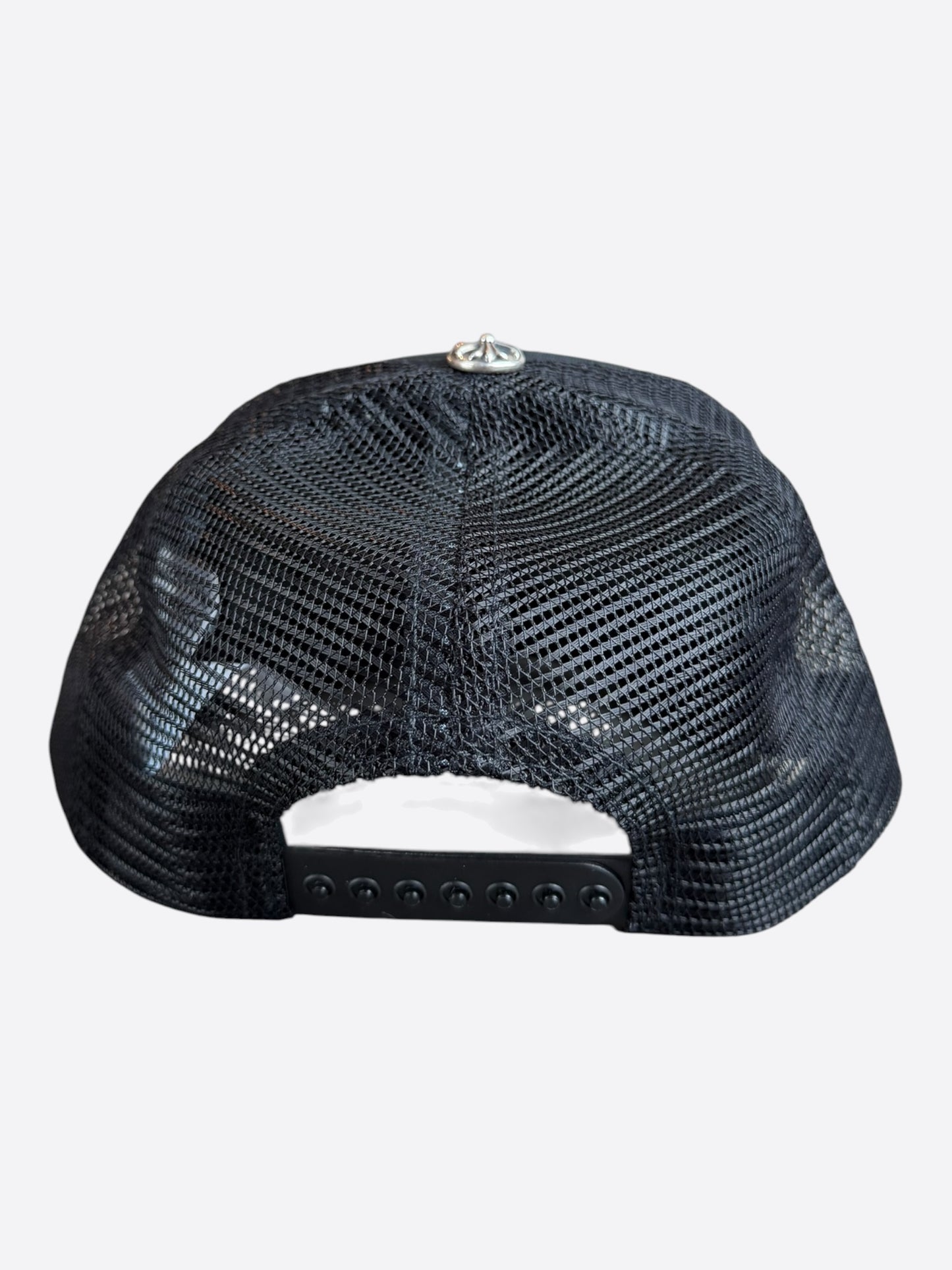 Chrome Hearts Black & White Miami Trucker Hat