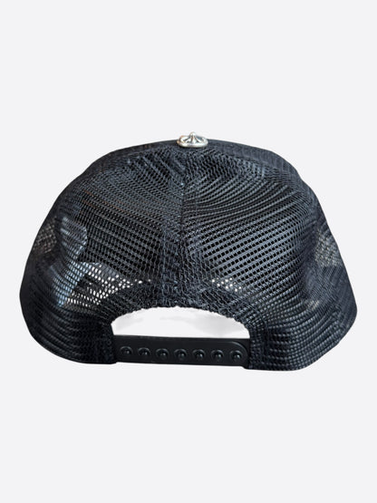 Chrome Hearts Black & White Miami Trucker Hat