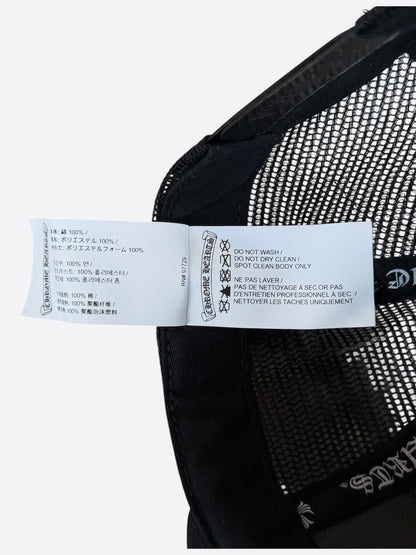 Chrome Hearts Black & White Miami Trucker Hat