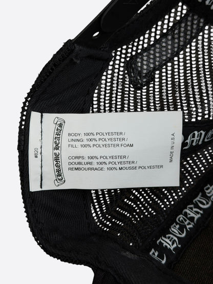 Chrome Hearts Black Multicolor Cross Trucker Hat
