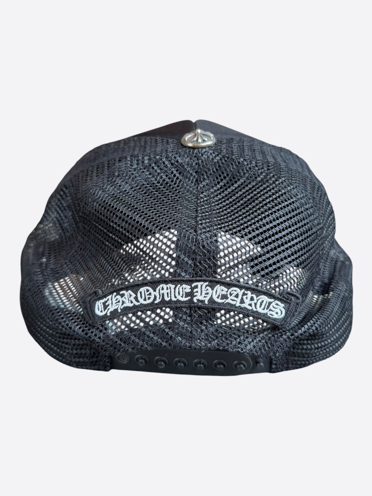 Chrome Hearts Black Multicolor Cross Trucker Hat