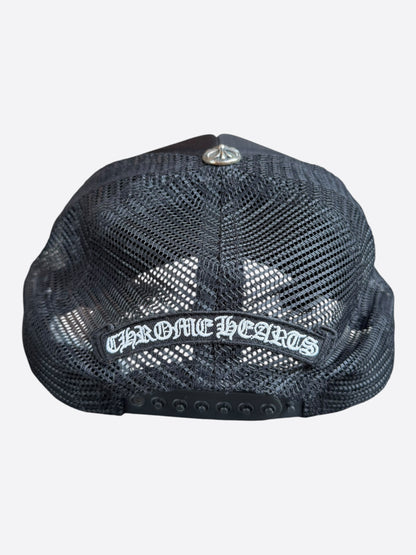 Chrome Hearts Black Multicolor Cross Trucker Hat