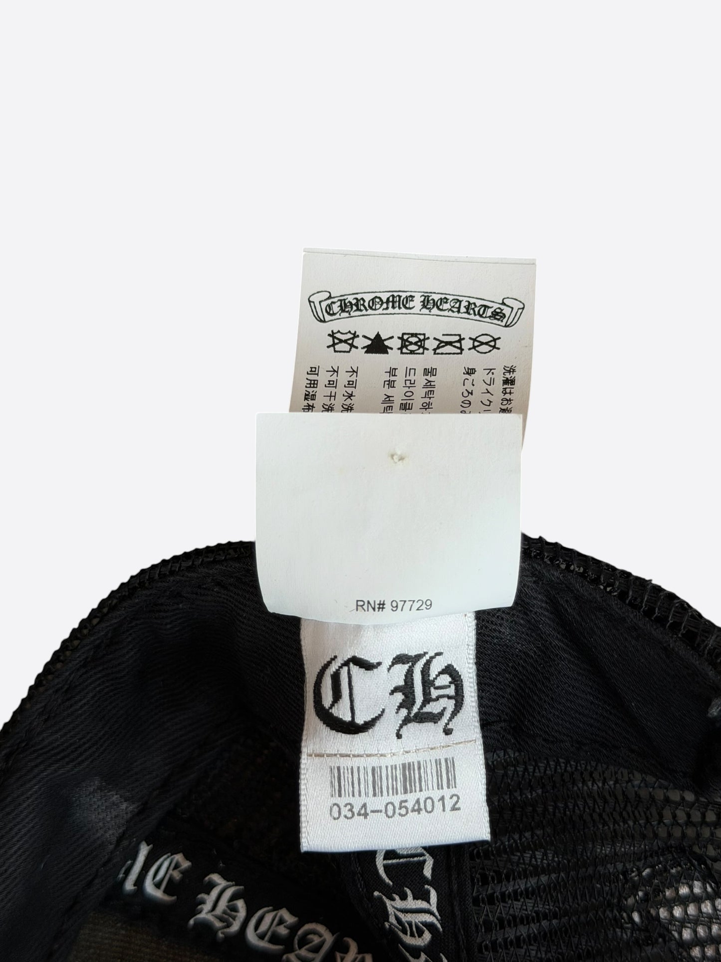 Chrome Hearts Black Multicolor Cross Trucker Hat