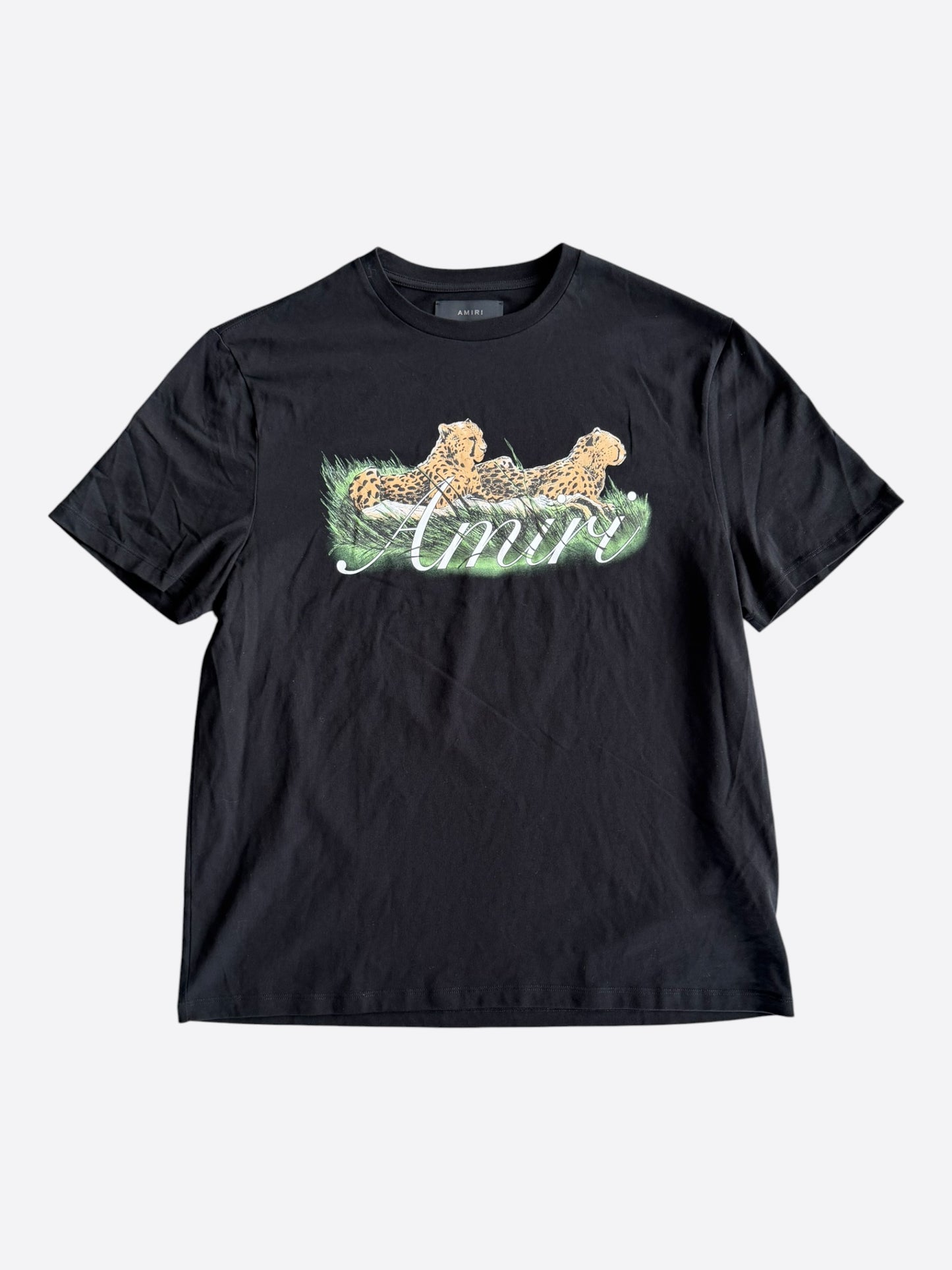 Amiri Black Cheetah Graphic T-Shirt