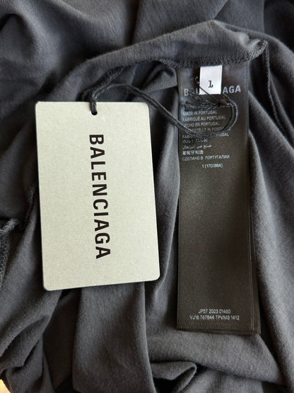 Balenciaga Faded Black & Blue Surfer Sleeveless T-Shirt