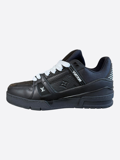 Louis Vuitton Black & White Monogram Trainers