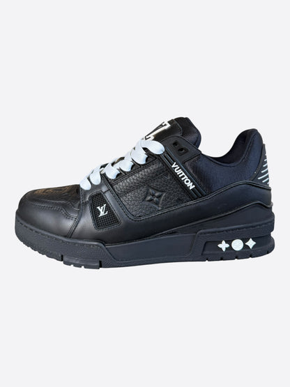 Louis Vuitton Black & White Monogram Trainers