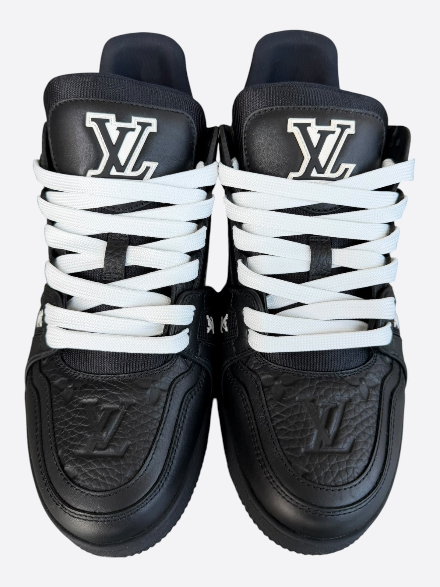 Louis Vuitton Black & White Monogram Trainers