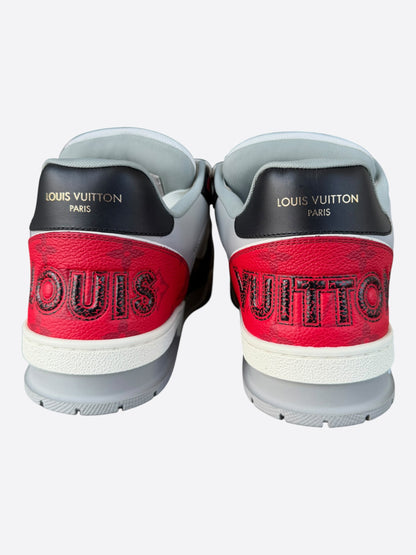 Louis Vuitton Black & Red Mesh Trainer