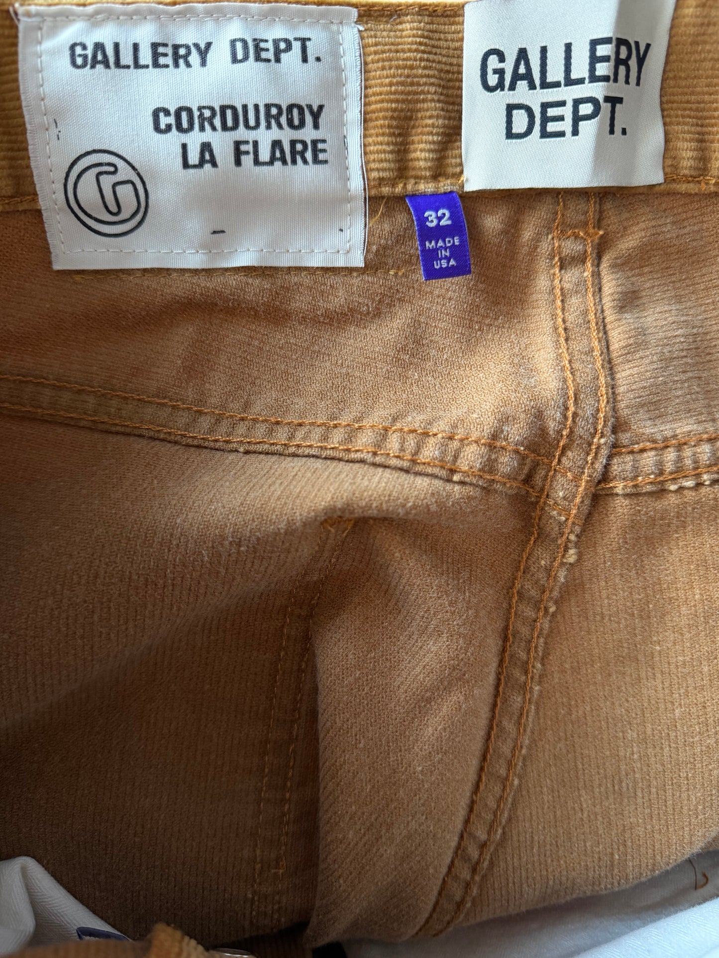 Gallery Dept Tan LA Flare Corduroy Pants