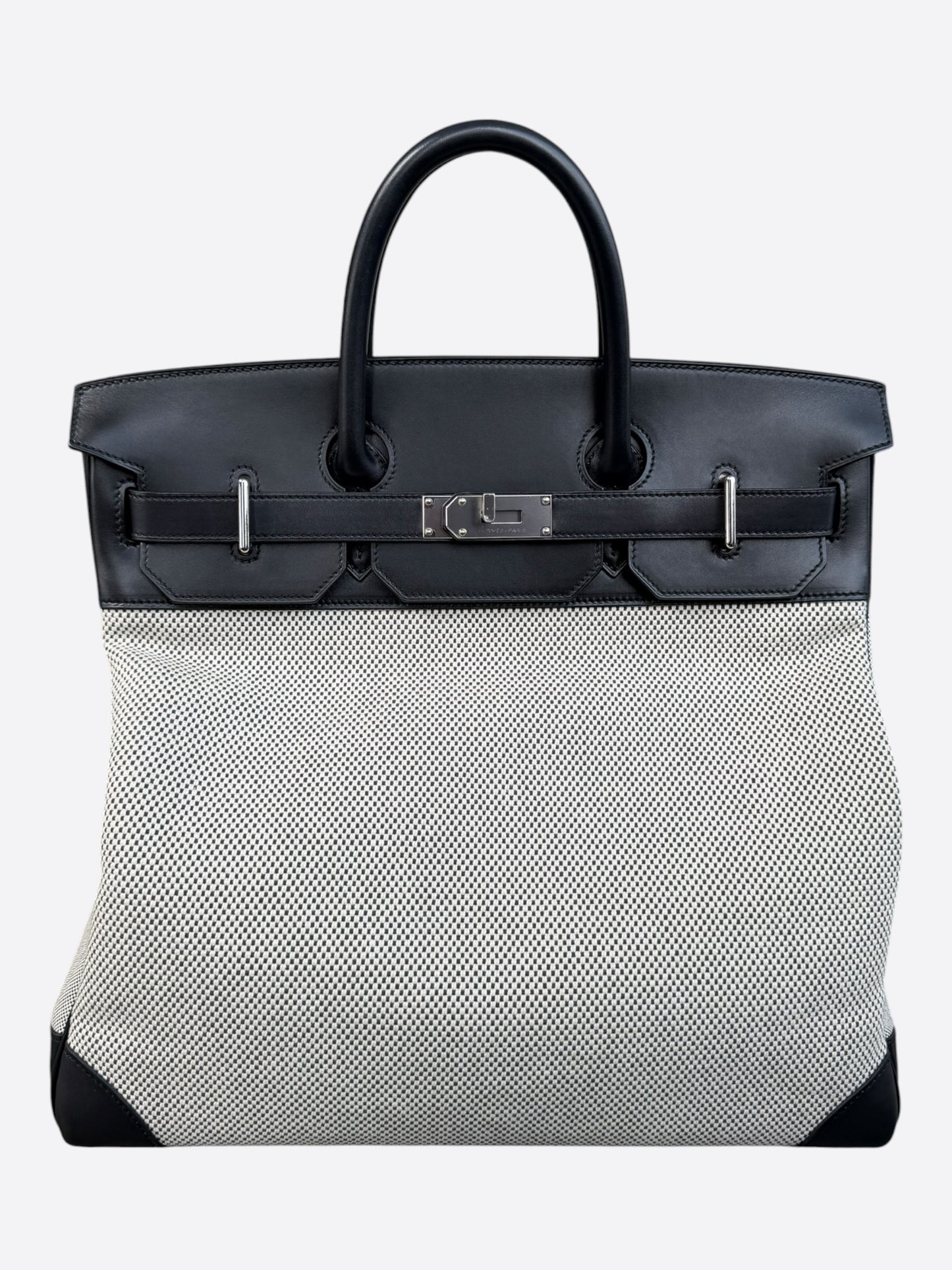 Hermes Black Swift & Canvas HAC Birkin 40