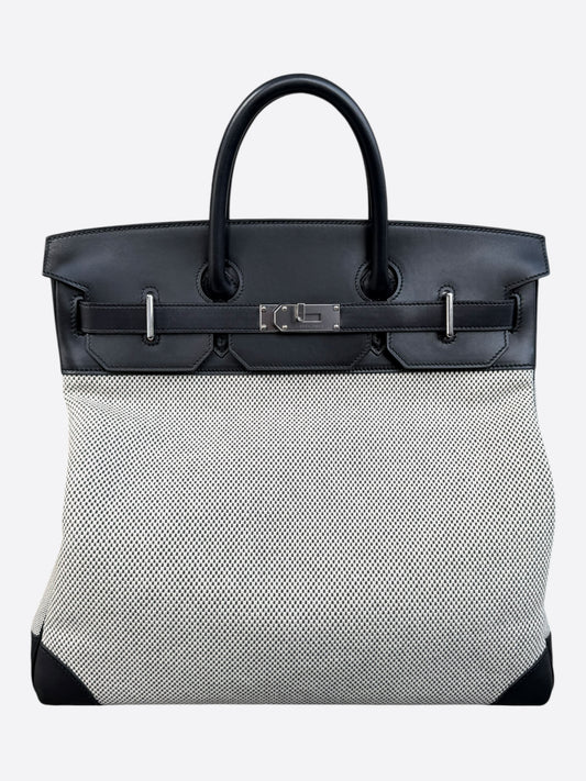 Hermes Black Swift & Canvas HAC Birkin 40