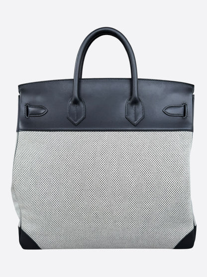 Hermes Black Swift & Canvas HAC Birkin 40