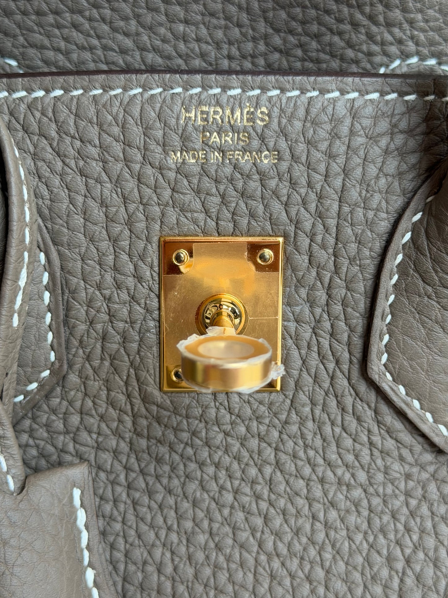 Hermes Etoupe Togo & Gold Hardware Birkin 25