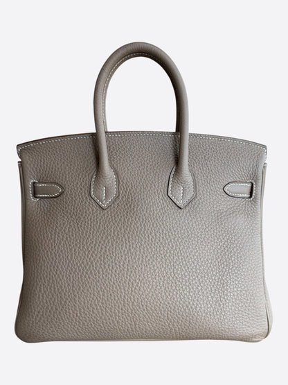 Hermes Etoupe Togo & Gold Hardware Birkin 25