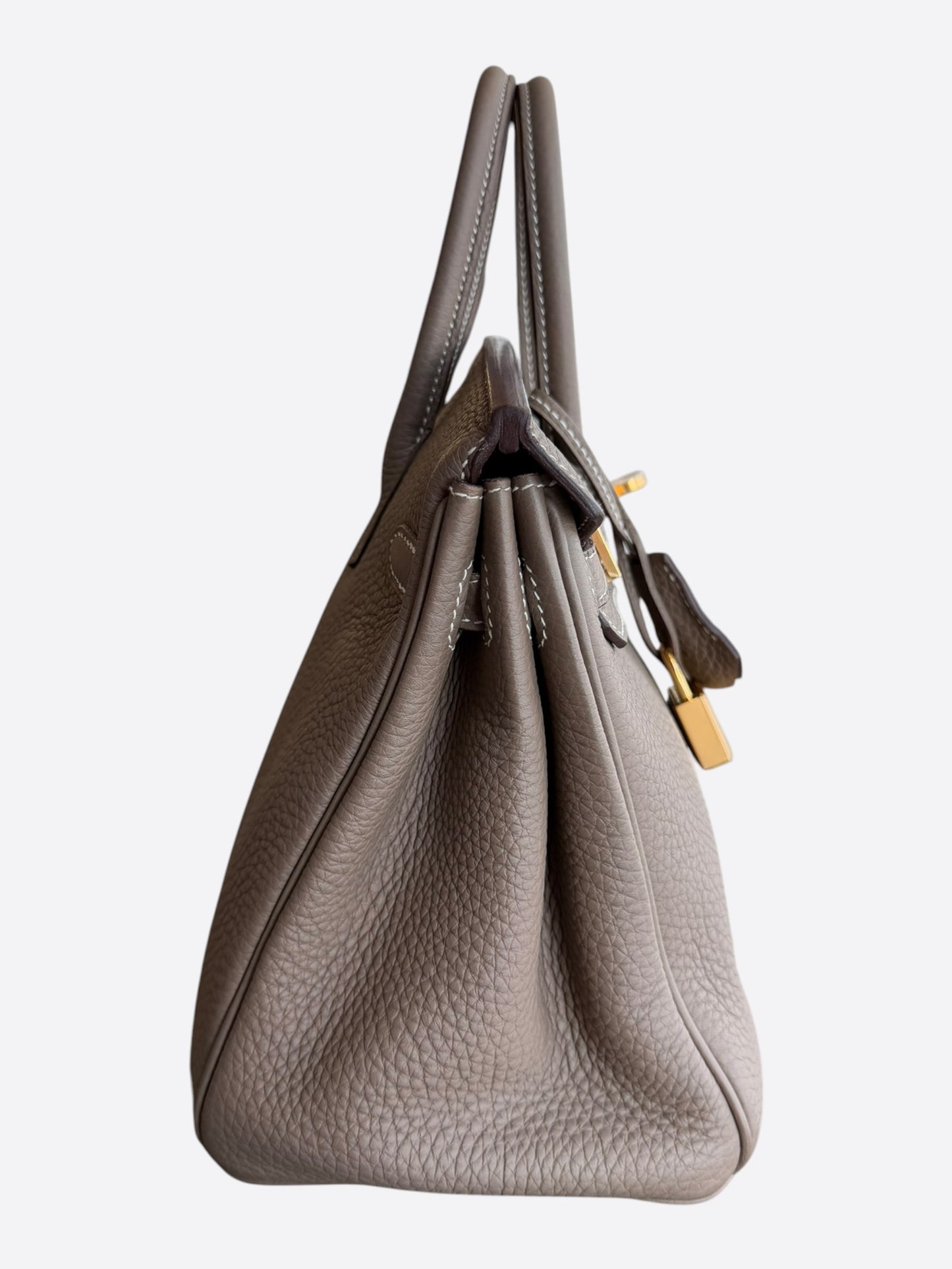 Hermes Etoupe Togo & Gold Hardware Birkin 25