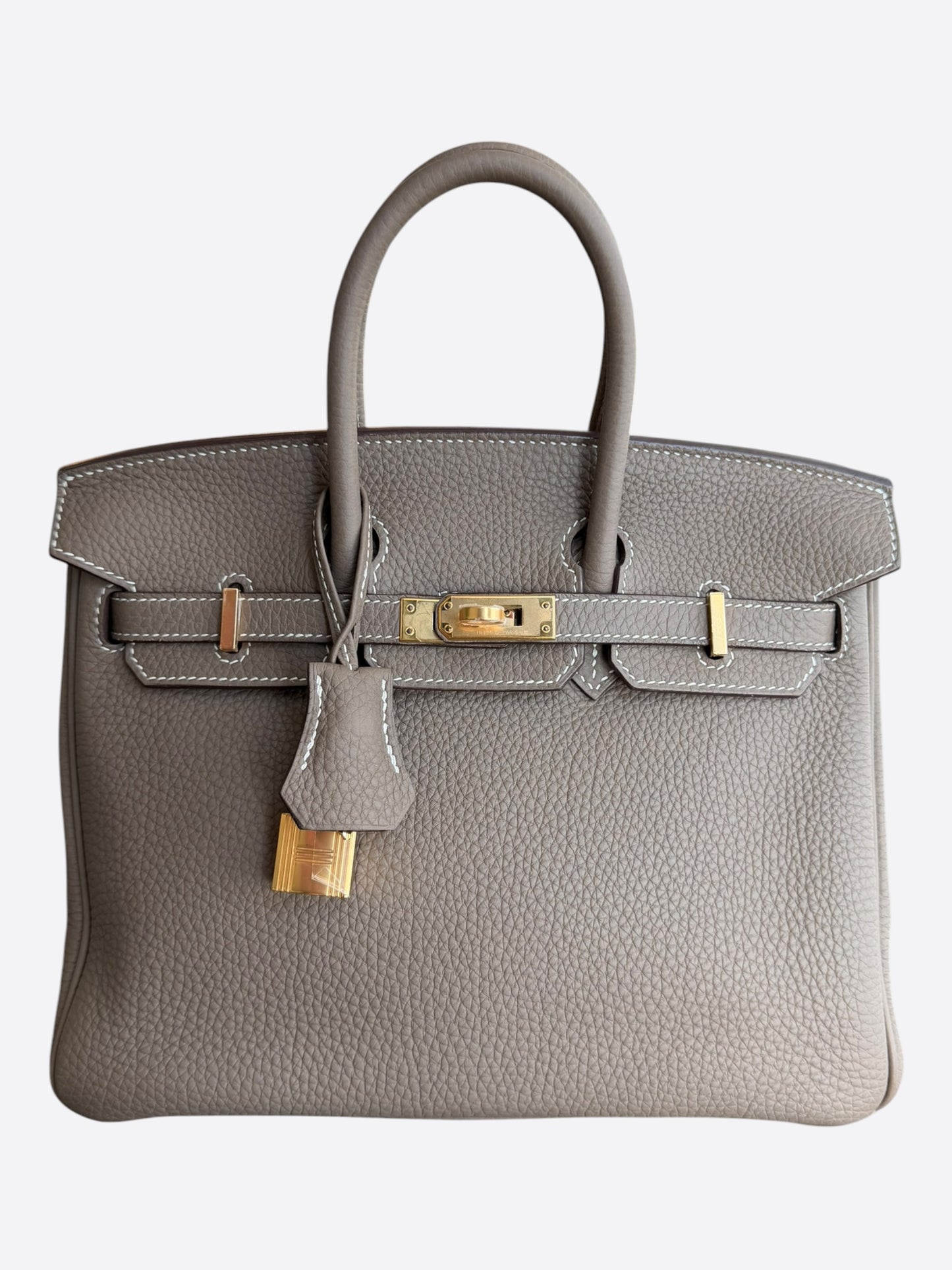 Hermes Etoupe Togo & Gold Hardware Birkin 25