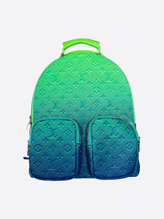 Louis Vuitton Green Taurillon Illusion Monogram Backpack