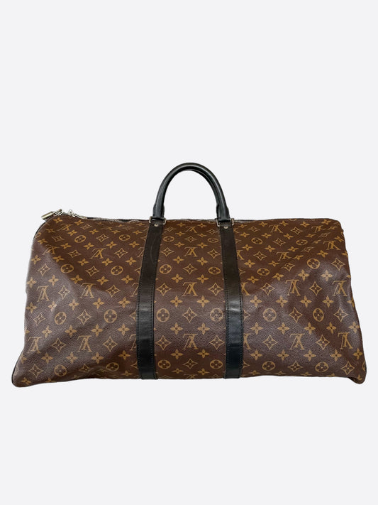 Louis Vuitton Brown Monogram Keepall 55