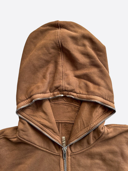 Rick Owens Khaki Brown Jumbo Gimp Hoodie