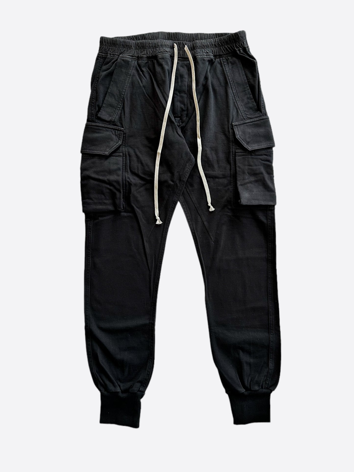 Rick Owens Black Mastodon Cargo Pants