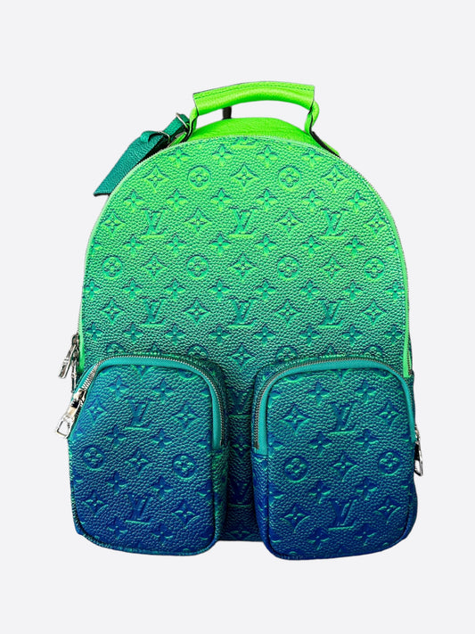 Louis Vuitton Green Taurillon Illusion Monogram Backpack