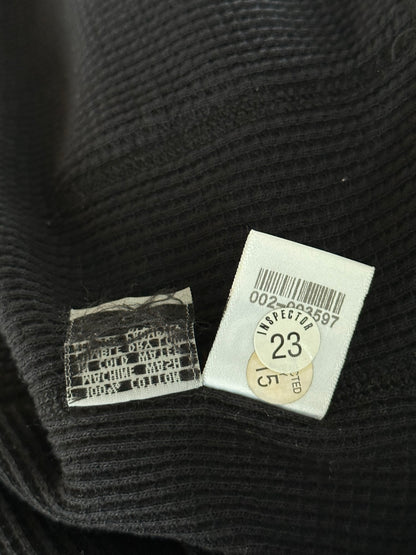 Chrome Hearts Black Horseshoe Logo Thermal Hoodie