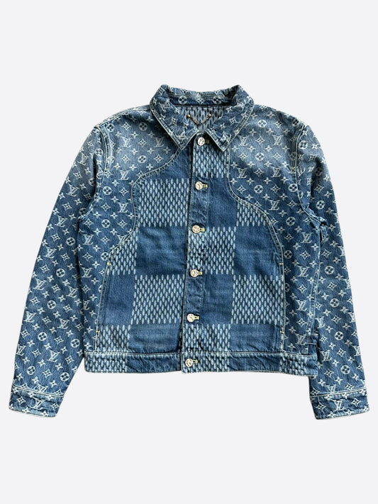 Louis Vuitton Nigo Blue Monogram Denim Jacket