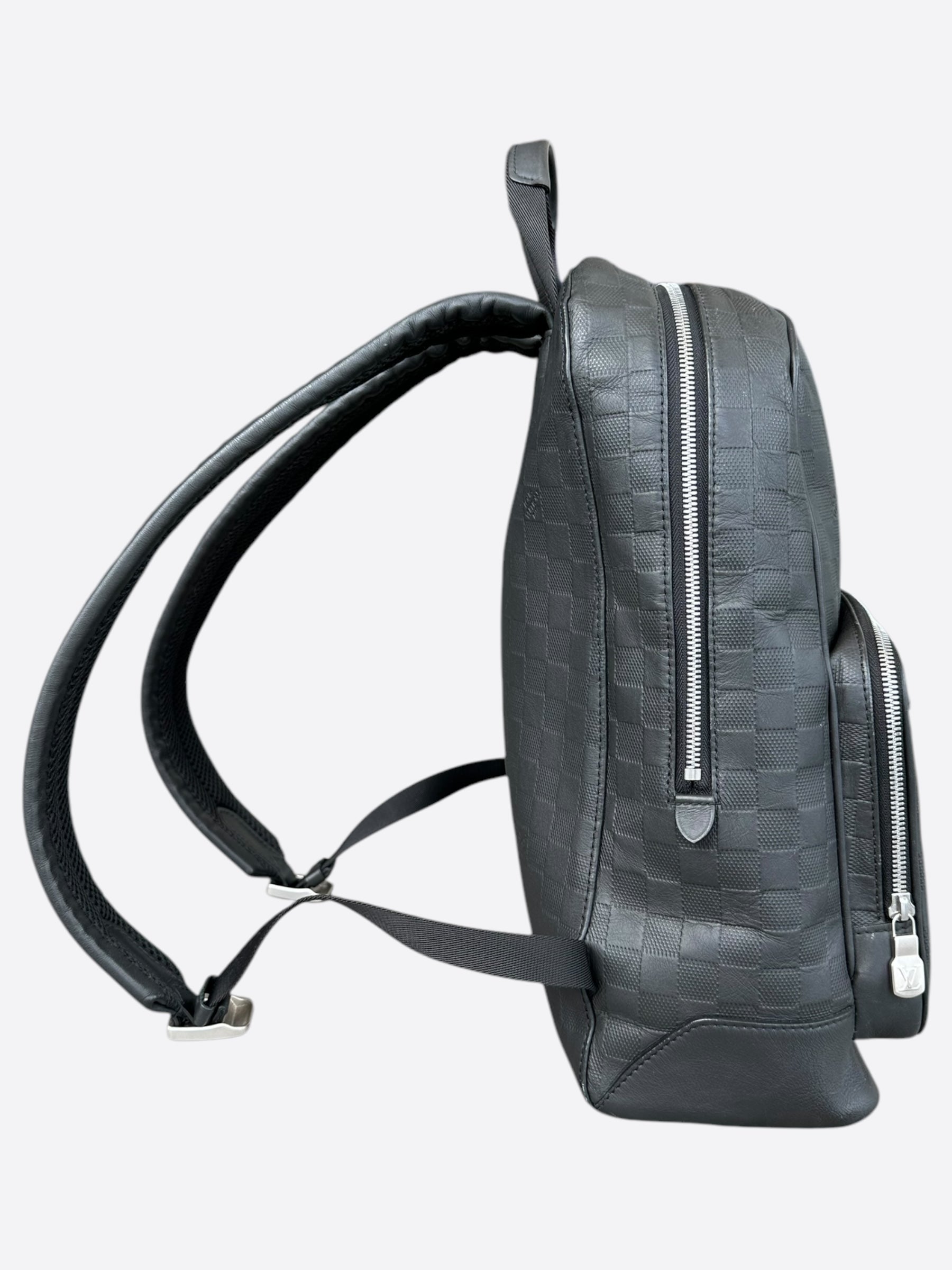 damier infini leather backpack Louis Vuitton Black Damier Infini Leather Campus Backpack – Savonches