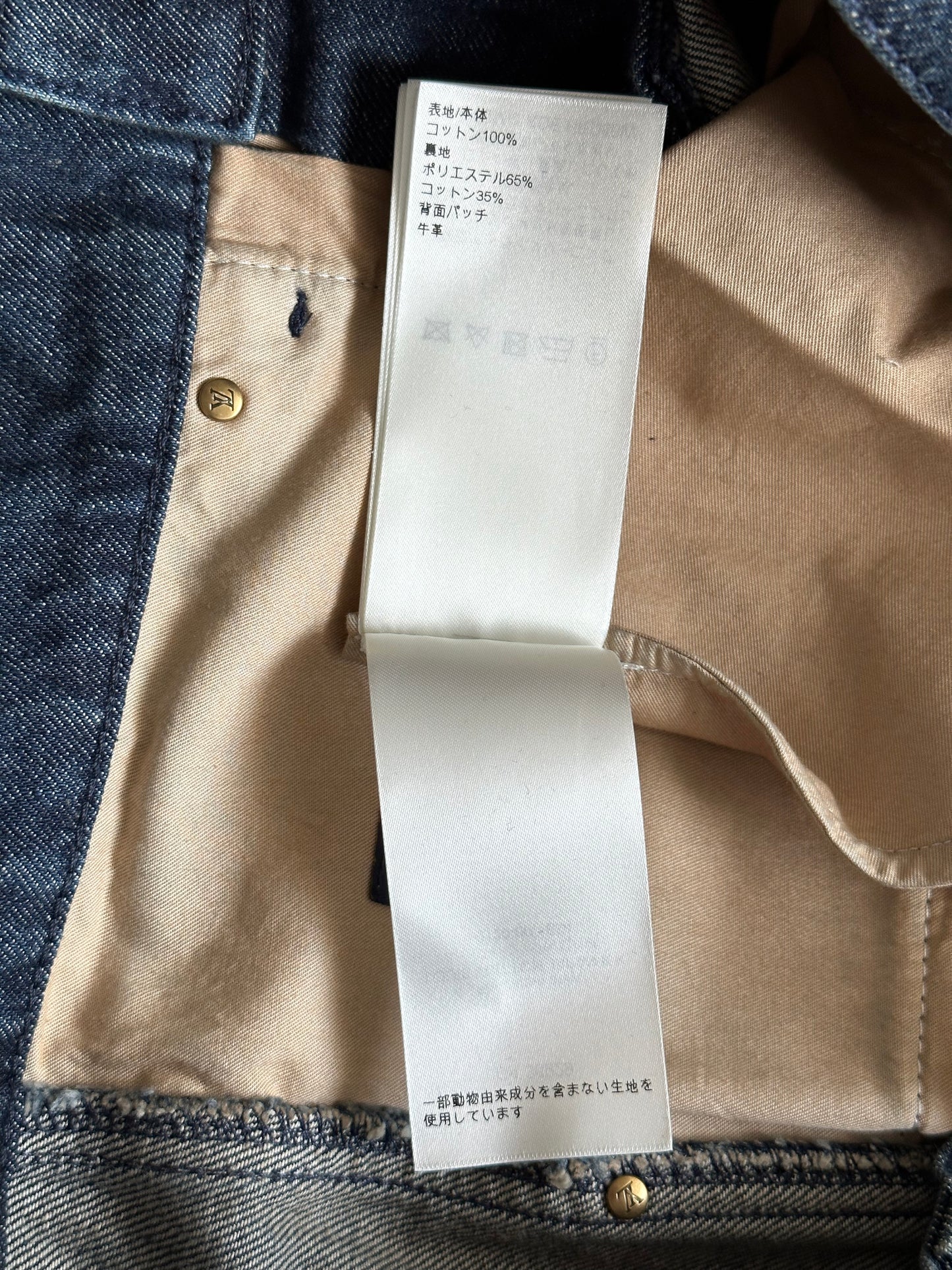 Louis Vuitton Blue Monogram Carpenter Denim Shorts