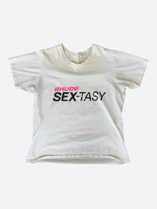 Rhude White & Multicolor Sextasy Graphic T-Shirt